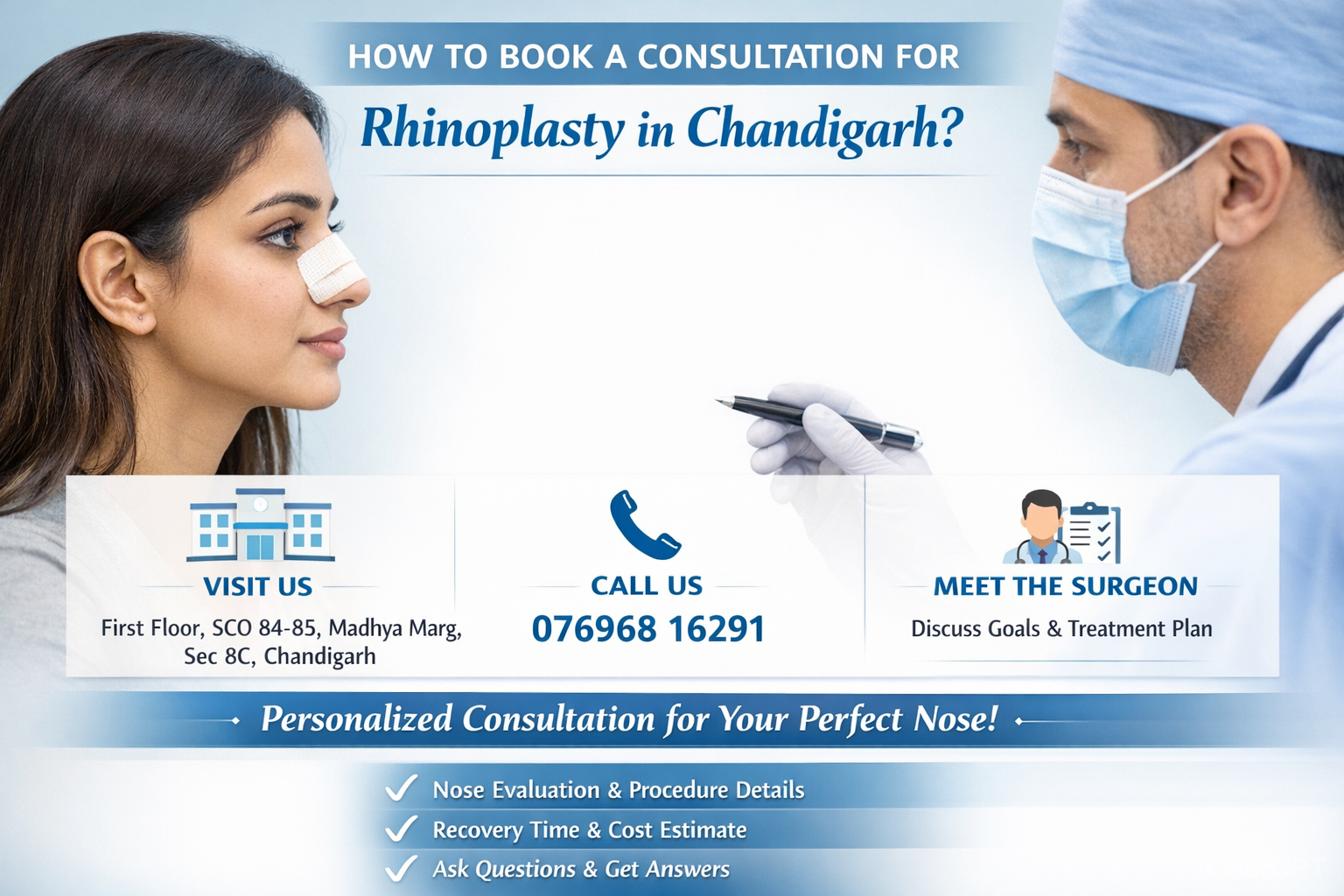 You are currently viewing What is the Recovery Time for Rhinoplasty? Complete Guide for Patients in Chandigarh