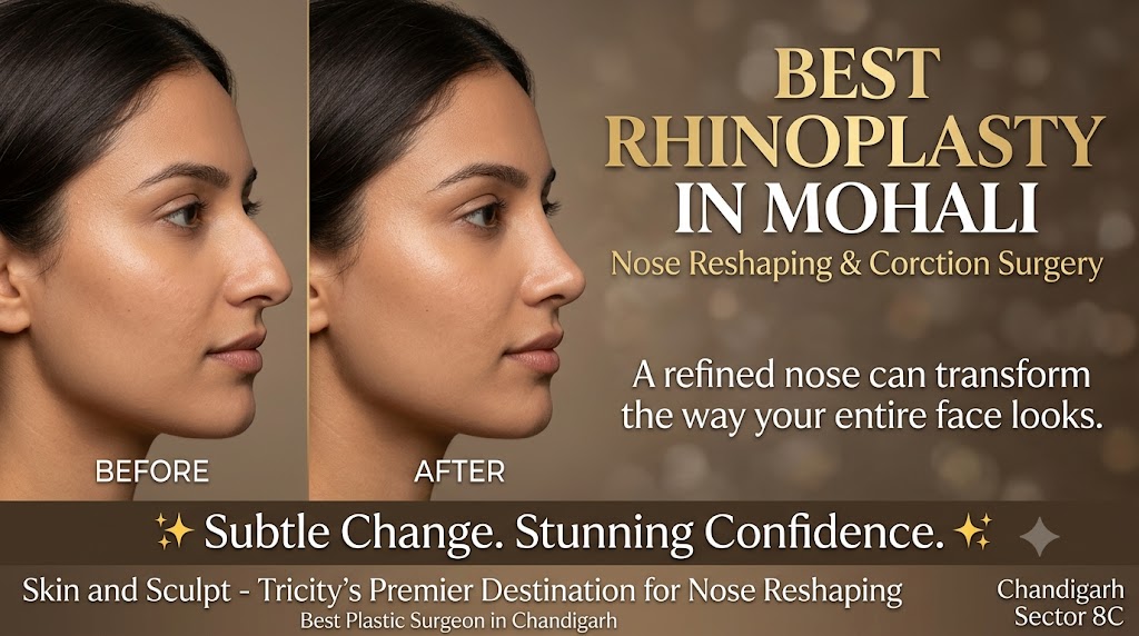 You are currently viewing Best Rhinoplasty in Mohali | Nose Correction Surgery – Skin & Sculpt